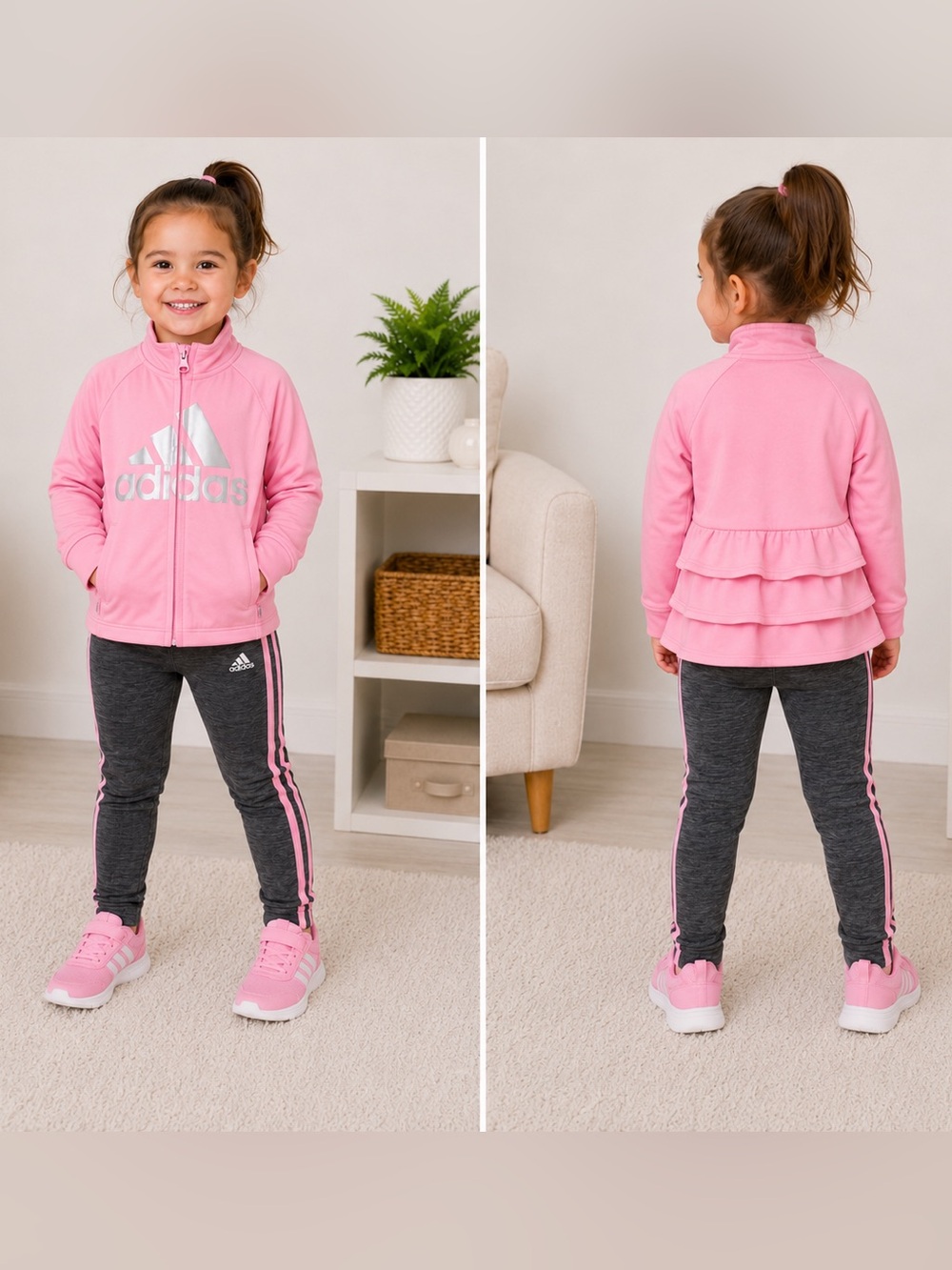 Adidas Toddler Girls 2-Piece Ruffles Set Size 2T NWT 💕